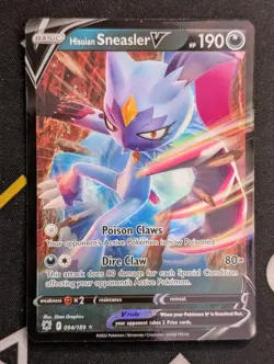 Hisuian Sneasler V - 094/189 - Pokemon Astral Radiance Ultra Rare Card NM - Image 1