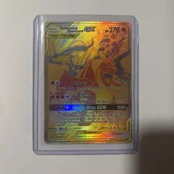 Pokemon TCG Reshiram Charizard GX Sun & Moon SM247 Holo Promo Card NM Condition - Image 1