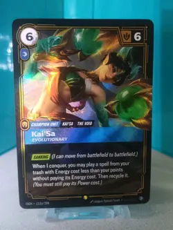 Kaisa card ALT ART 112a/298 Kai'Sa Evolutionary Riftbound Foil ENGLISH - Image 1