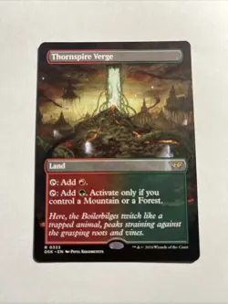 Thornspire Verge (Borderless) - Duskmourn: House of Horror MTG Plus Bonus Rare!! - Image 1