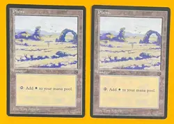 MTG PLAINS (x2) Arena League (OldManMTG 011-635) - Image 1