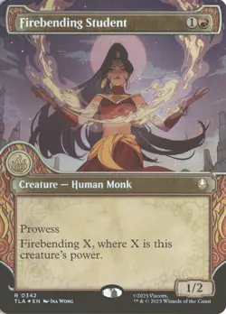 MTG Firebending Student (0342) *Foil* Showcase Avatar MT/NM Free Ship - Image 1