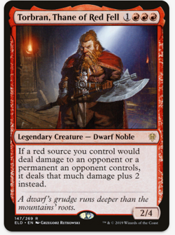 1 x Torbran, Thane of Red Fell - ELD - LP - MTG - Image 1