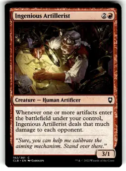 Ingenious Artillerist Commander Legends: Battle for Baldur's Gate Regular MTG - Image 1
