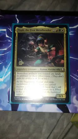 Toph The First Metalbender Pre Release Promo Near Mint English MTG - Image 2