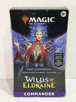 Magic The Gathering Commander Deck Fae Dominion Wilds Of Eldraine New Sealed - Image 1