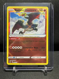 Radiant Charizard 020/159 Holo Rare Pokemon 2023 Crown Zenith NM - Image 1