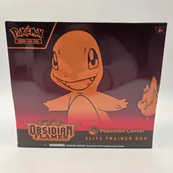 Sealed Pokemon Center TCG Scarlet & Violet Obsidian Flames Sealed ETB SV03 EL007 - Image 1