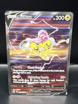 Pokemon TCG Crown Zenith Galarian Gallery Ultra Rare Raikou v GG41/GG70 - Image 2
