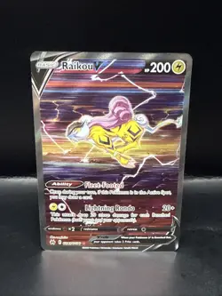 Pokemon TCG Crown Zenith Galarian Gallery Ultra Rare Raikou v GG41/GG70 - Image 3