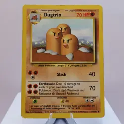 Pokemon TCG - Dugtrio 19/102 Base Set Rare WOTC 1999 - HP - Image 2