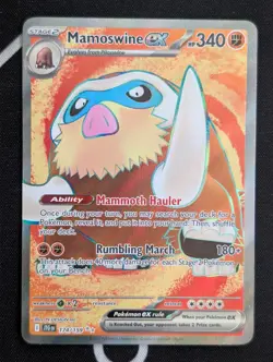 Pokemon TCG Mamoswine Ex 174/159 Ultra Rare SV09: Journey Together NM - Image 1