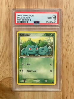 PSA 10 Bulbasaur Pop Series 2 Promo Pokemon 2005 Mint Rare - Image 1