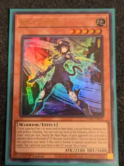 YUGIOH- K9-17 Izuna - JUSH-EN031 - Ultra Rare - 1st Edition - Image 1