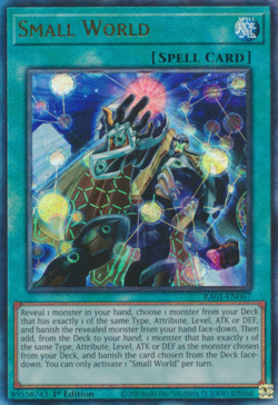 Small World RA01-EN067 Ultimate Rare 1st Edition NM Yugioh - Image 1