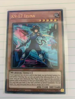 Yugioh - K9-17 Izuna - JUSH-EN031 - Ultra Rare - NM - Image 1