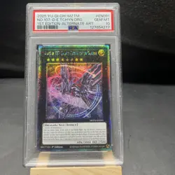 2025 YU-GI-OH! Number 107. Galaxy Eyes Tachyon Dragon (QCSR)Alternate Art PSA 10 - Image 1