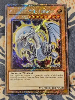 Blue-Eyes White Dragon (7th Art) RA04-EN108 Platinum Secret Rare Yugioh - Image 1