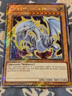 Blue-Eyes White Dragon (7th Art) RA04-EN108 Platinum Secret Rare Yugioh - Image 2