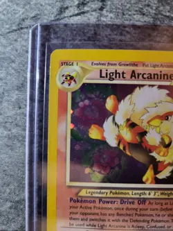Pokemon TCG Light Arcanine Holo Rare Card 12/105 Neo Destiny Set - Image 2