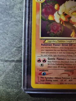 Pokemon TCG Light Arcanine Holo Rare Card 12/105 Neo Destiny Set - Image 5