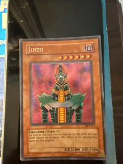 Jinzo BPT-011 Heavily Played Secret Rare Holo Limited Edition Yugioh Card - Image 1