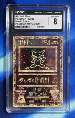 CGC 8 Ancient Mew MOVIE 2000 HOLO Black Star Promo Card 089 Nm Mint Low Pop 84 - Image 1