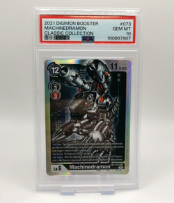 Digimon Machinedramon EX1 -073 SEC Classic Collection Card PSA Graded 10 Gem MT - Image 1