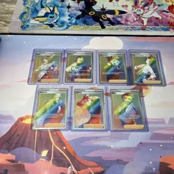 Pokemon TCG Rainbow Trainer Lot; 7 Cards; Different Sets; Near Mint/Mint! - Image 1
