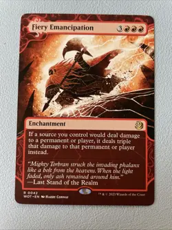 Fiery Emancipation - Wilds of Eldraine - Enchanting Tales *NM* Near Mint MTG - Image 1