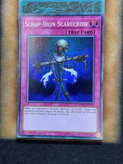 Yugioh Scrap-Iron Scarecrow SPWA-EN058 Super Rare 1st Ed LP - Image 1