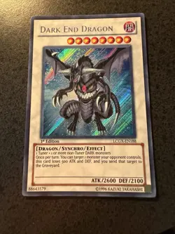 Yu-Gi-Oh! Dark End Dragon LCGX-EN188 Secret Rare 1st Edition LP Condition - Image 1