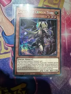 Lacrima the Crimson Tears - MP25-EN100 - Prismatic Secret Rare YuGiOh - Image 1