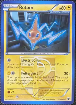 Rotom (Team Plasma) 49/135 Plasma Storm Regular - Pokemon Card - Image 1