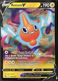 Rotom V SWSH257 SWSH: Sword & Shield Promo Cards Holo - Pokemon Card - Image 1