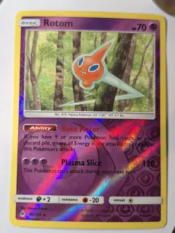 Rotom - 40/131 SM Forbidden Light Pokemon Reverse Holo Foil Nice! - Image 1