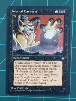 MTG Infernal Darkness Ice Age Regular - Image 2