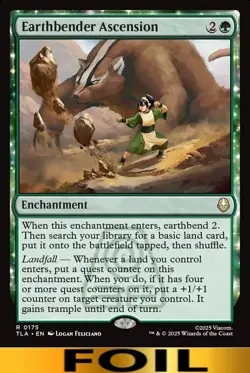 1x - Earthbender Ascension - FOIL #175 - Avatar: The Last Airbender - NM MTG - Image 1