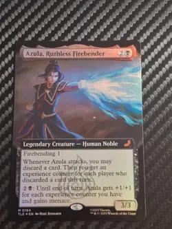 x1 Azula, Ruthless Firebender - Foil - Extended Art M MTG Avatar:Last Airbender - Image 1