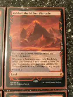1x Valakut, the Molten Pinnacle (29/30) Zendikar Rising Expeditions NM - 4 Avail - Image 1