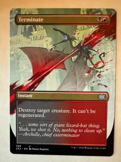 Terminate Borderless 389 Double Masters 2022 MTG NM - Image 1