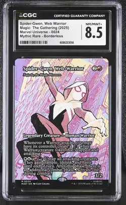 NAJEELA, THE BLADE-BLOSSOM Marvel Spider-Gwen, Web-Warrior Mythic CGC 8.5 MTG - Image 1
