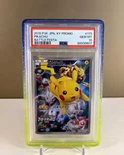 Pokemon PSA 10 Pikachu #175 XY Battle Festa Promo 2015 Japanese - Image 1