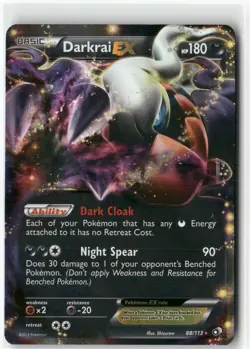 Darkrai EX, Pokemon Legendary Treasures Ultra Rare, 88/113 LP - Image 1