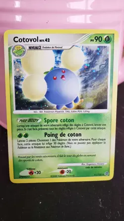 Carte Pokemon Cotovol Holo Near Mint - Pokemon 11/132 DP Merveilles Secretes FR - Image 1