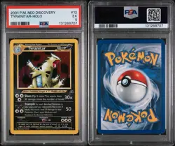 2001 POKEMON NEO DISCOVERY #12 TYRANITAR-HOLO PSA 5 - Image 1