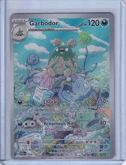 Pokemon TCG Garbodor 204/182 Paradox Rift Illustration Rare Holo 2023 NM/MINT - Image 2