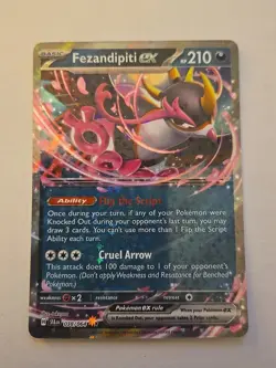 Fezandipiti EX 038/064 SV Shrouded Fable Holo Pokemon TCG Promo NM - Image 1