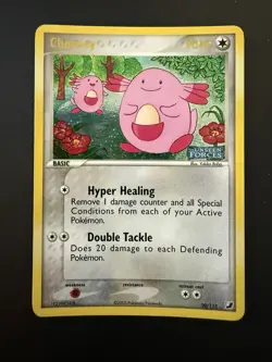 Pokemon TCG EX Unseen Forces 2005 Chansey 40 20/115 Reverse Holo Stamped NM - Image 1