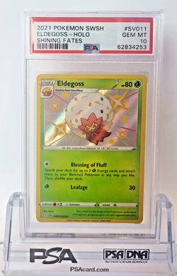 PSA 10 ELDEGOSS #SV011 POKEMON SWSH SHINING FATES GEM MINT - Image 1